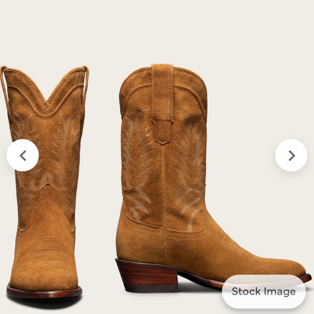 Tecovas Womens Josie Cowboy Boots in Sienna Suede